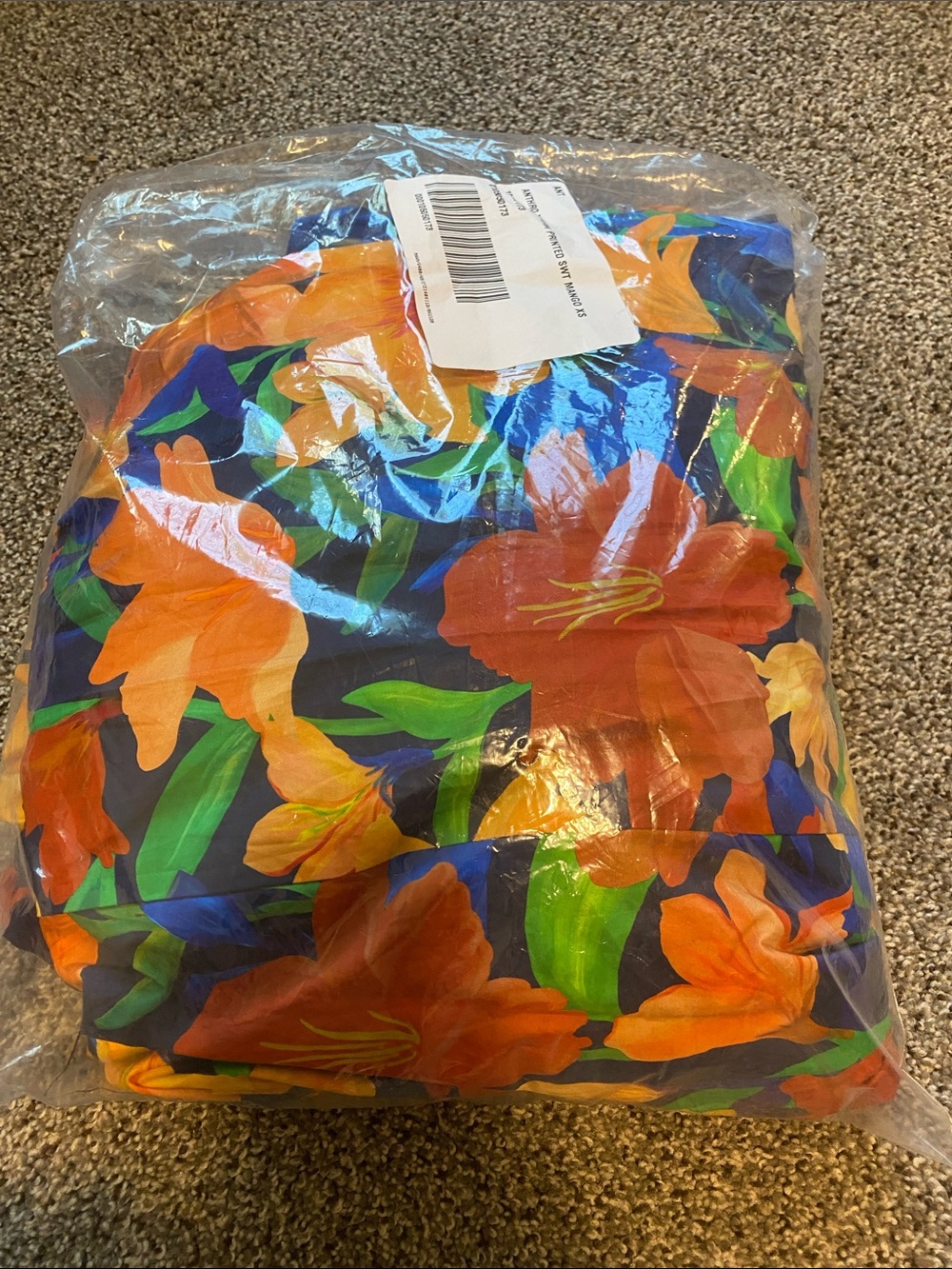 FARM Rio Orange & Blue Tropical Floral Maxi Dress - Picture 5 of 5